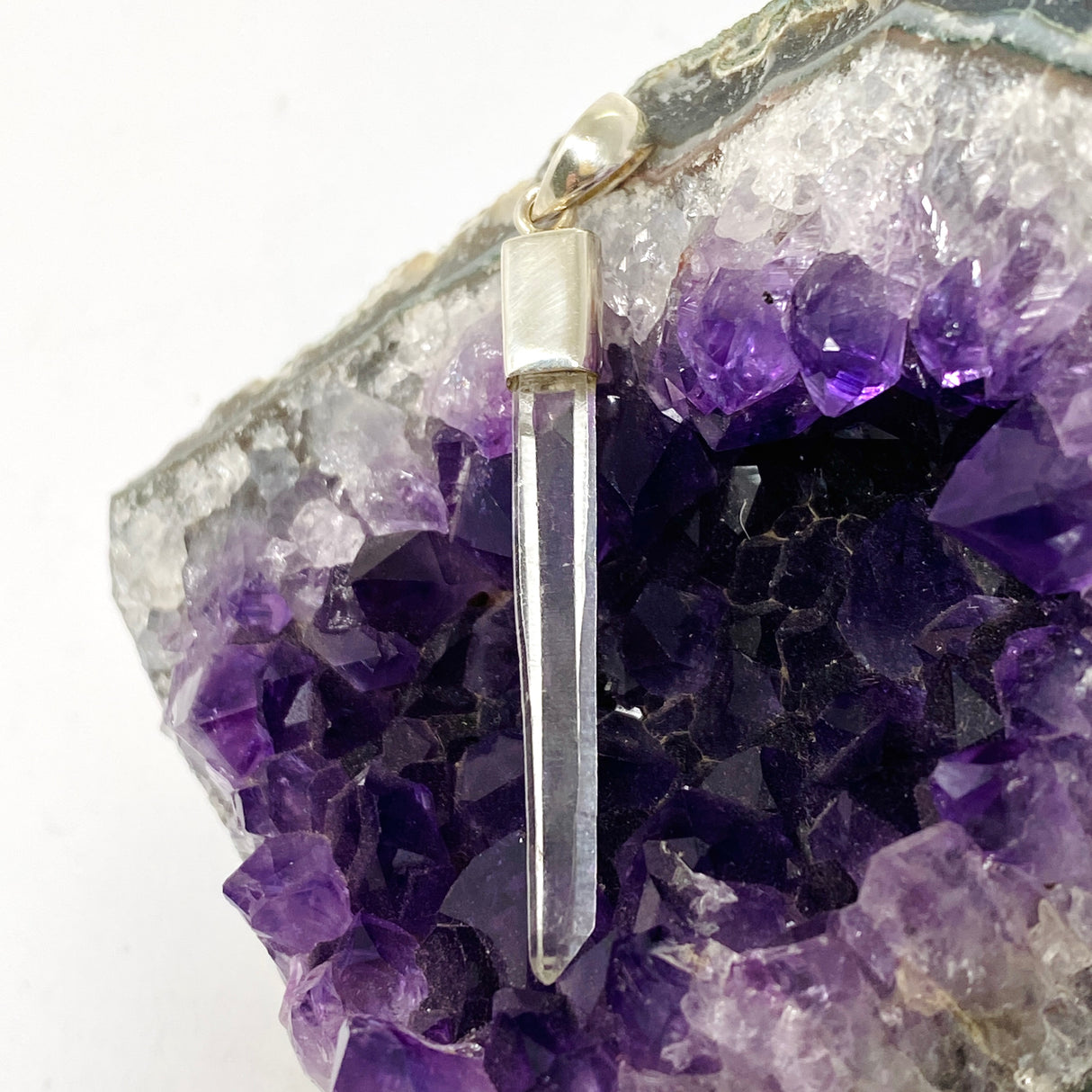 Clear Quartz Crystal Pendant BTP-102