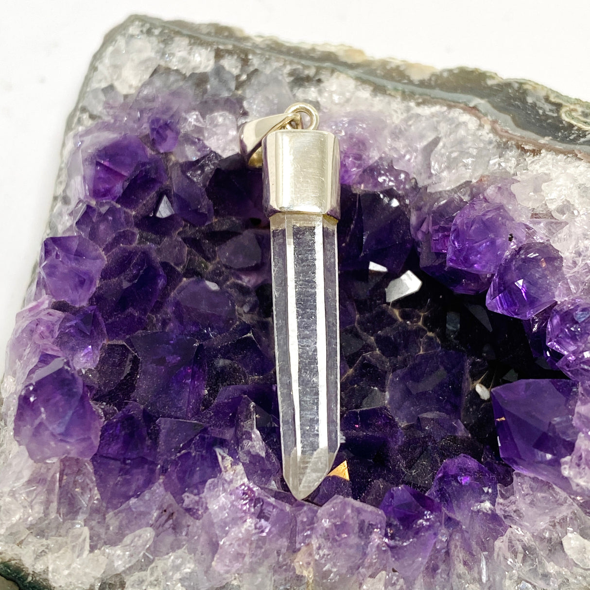 Clear Quartz Crystal Pendant BTP-103