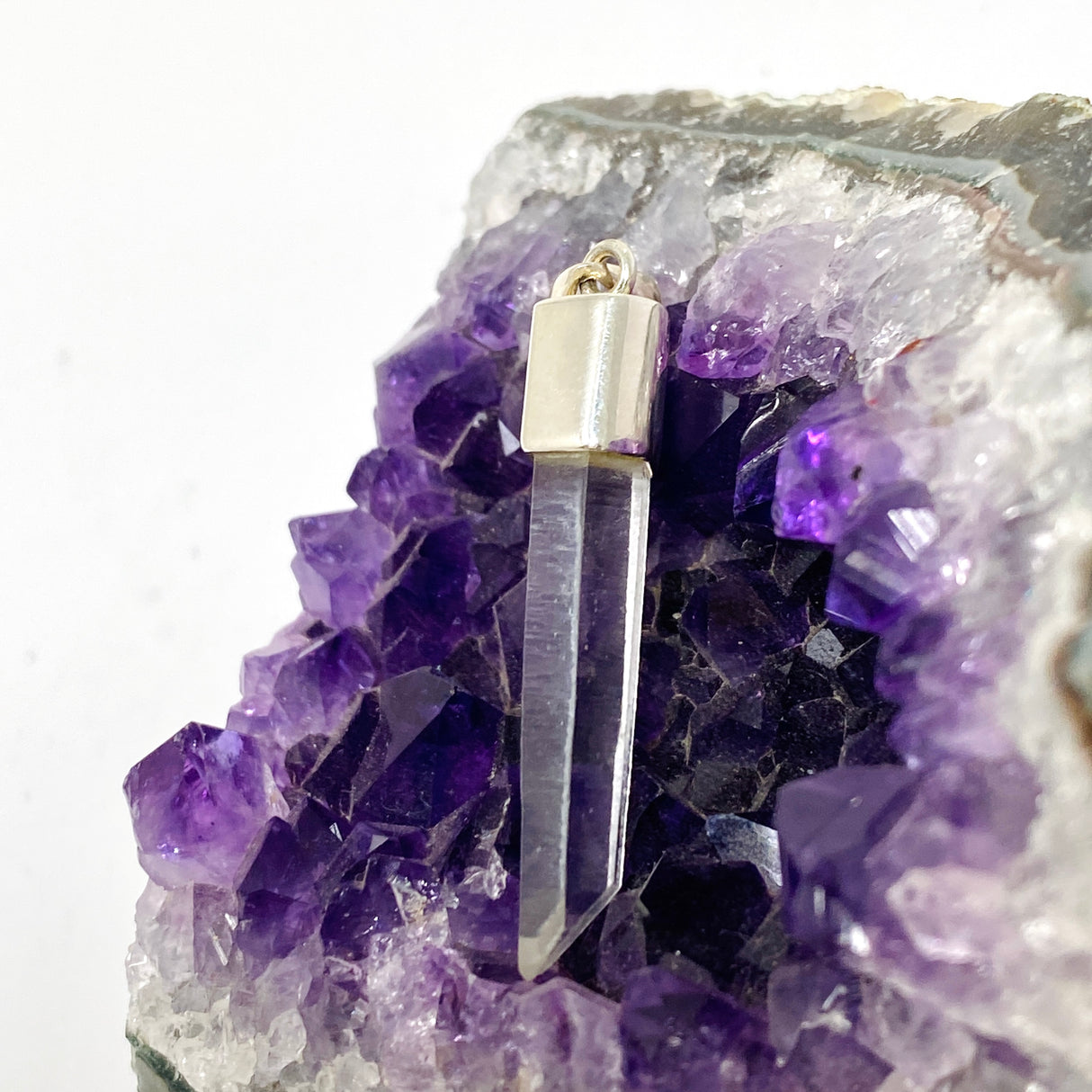 Clear Quartz Crystal Pendant BTP-103