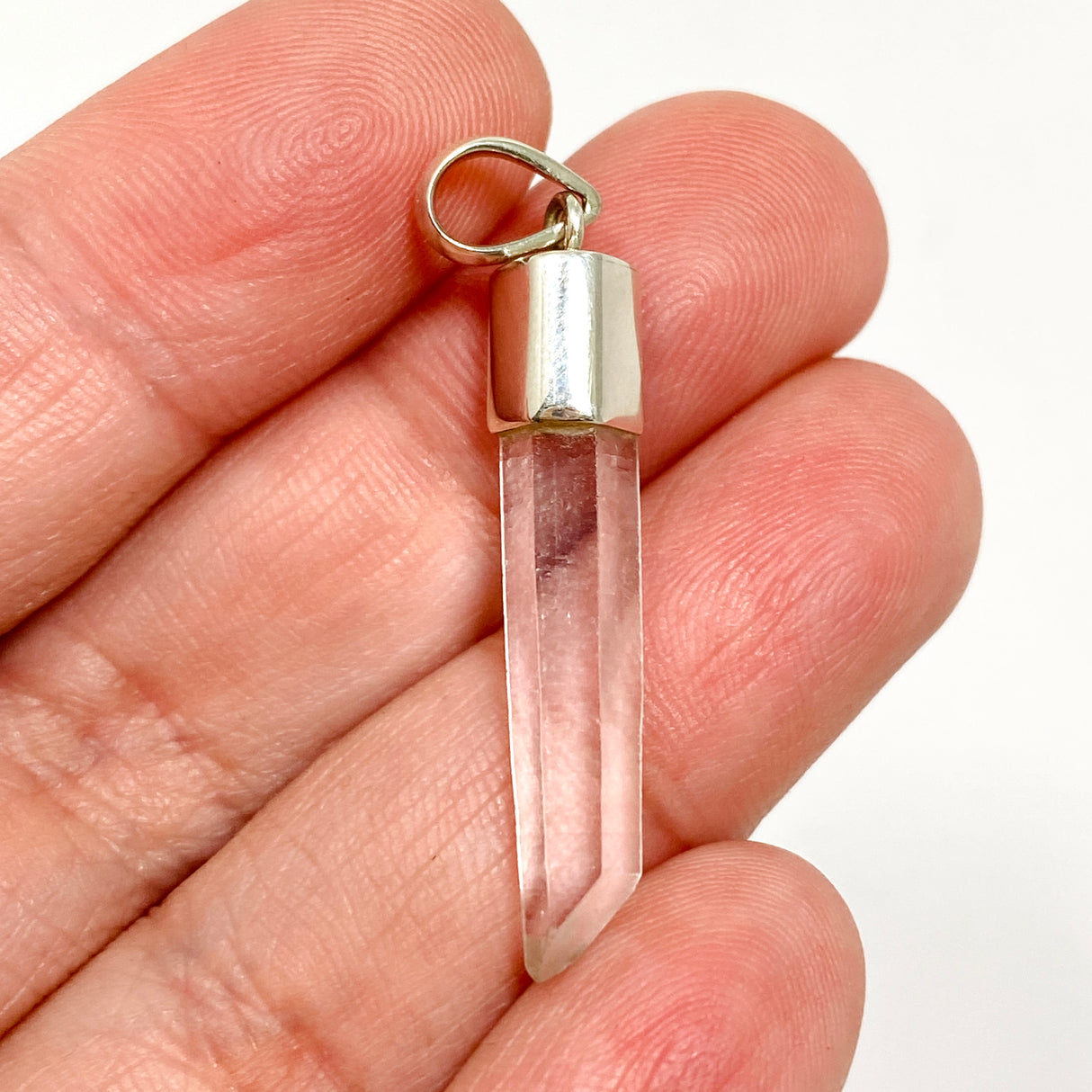 Clear Quartz Crystal Pendant BTP-103