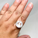 Clear Quartz Faceted Round Ring Size 12.5 PRGJ461 - Nature's Magick