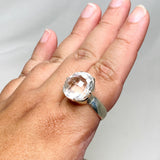 Clear Quartz Faceted Round Ring Size 12.5 PRGJ461 - Nature's Magick