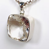 Clear Quartz faceted square pendant KPGJ3919 - Nature's Magick