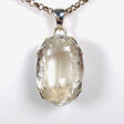 Clear Quartz oval faceted oval pendant KPGJ3916 - Nature's Magick