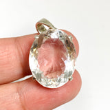Clear Quartz Oval Faceted Pendant PPGJ1269