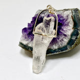 Clear Quartz Raw Crystal Pendant  PPGJ1279