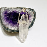 Clear Quartz Raw Crystal Pendant  PPGJ1279