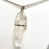 Clear Quartz Raw Crystal Pendant  PPGJ1279