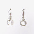 Clear Quartz round earrings KEGJ1372 - Nature's Magick