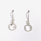 Clear Quartz round earrings KEGJ1372 - Nature's Magick