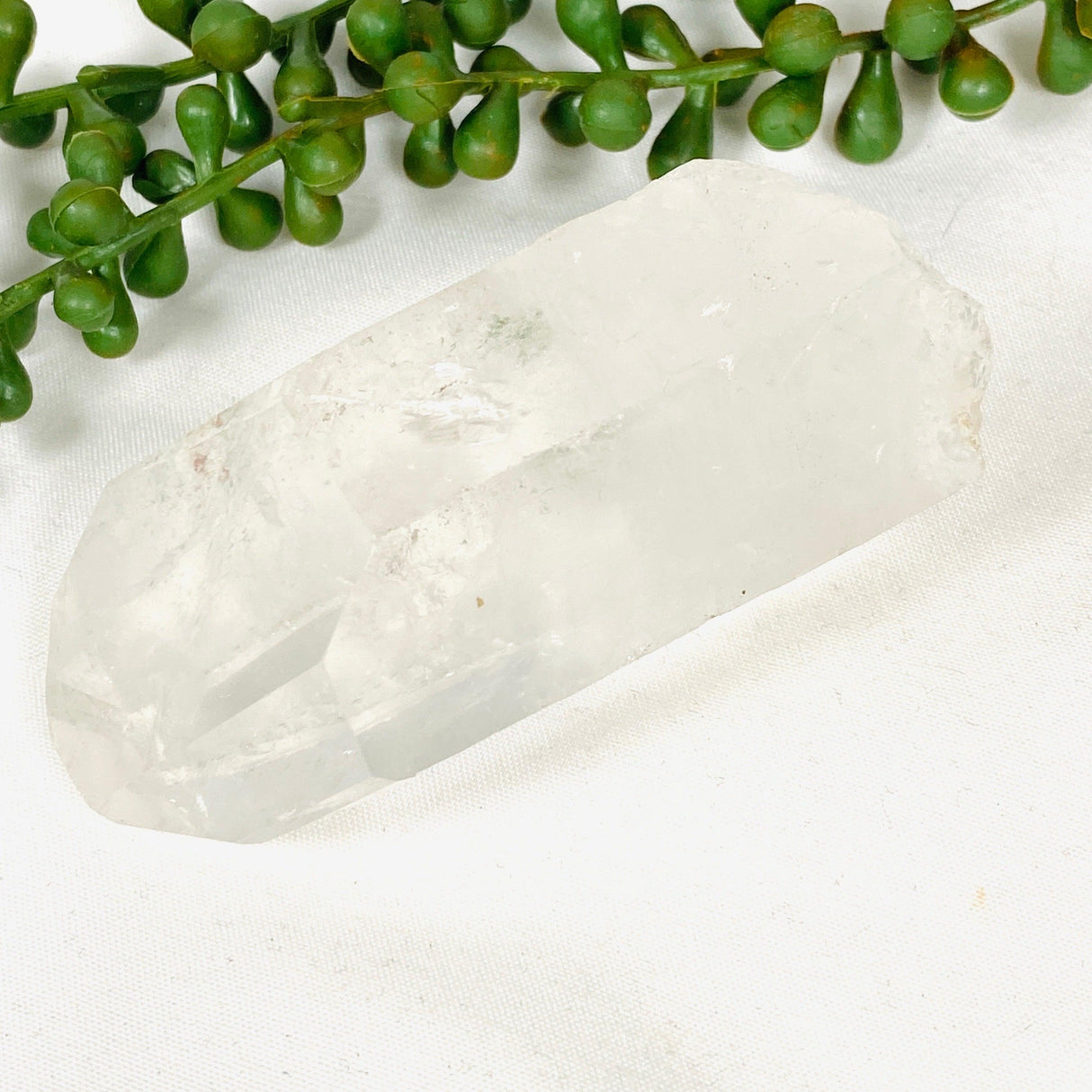 Clear Quartz Semi-polished Natural Point CQCP01 - Nature's Magick