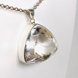 Clear Quartz trillion faceted pendant KPGJ3921 - Nature's Magick