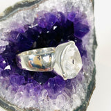 Clear Quartz trillion faceted ring s.11 KRGJ2937 - Nature's Magick