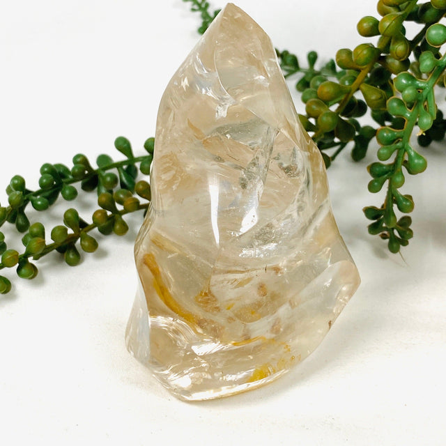 Clear Smokey Hematoid Quartz Flames CR3669 - Nature's Magick