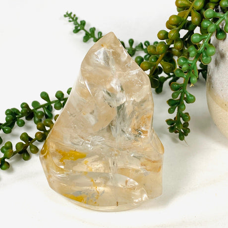 Clear Smokey Hematoid Quartz Flames CR3669 - Nature's Magick