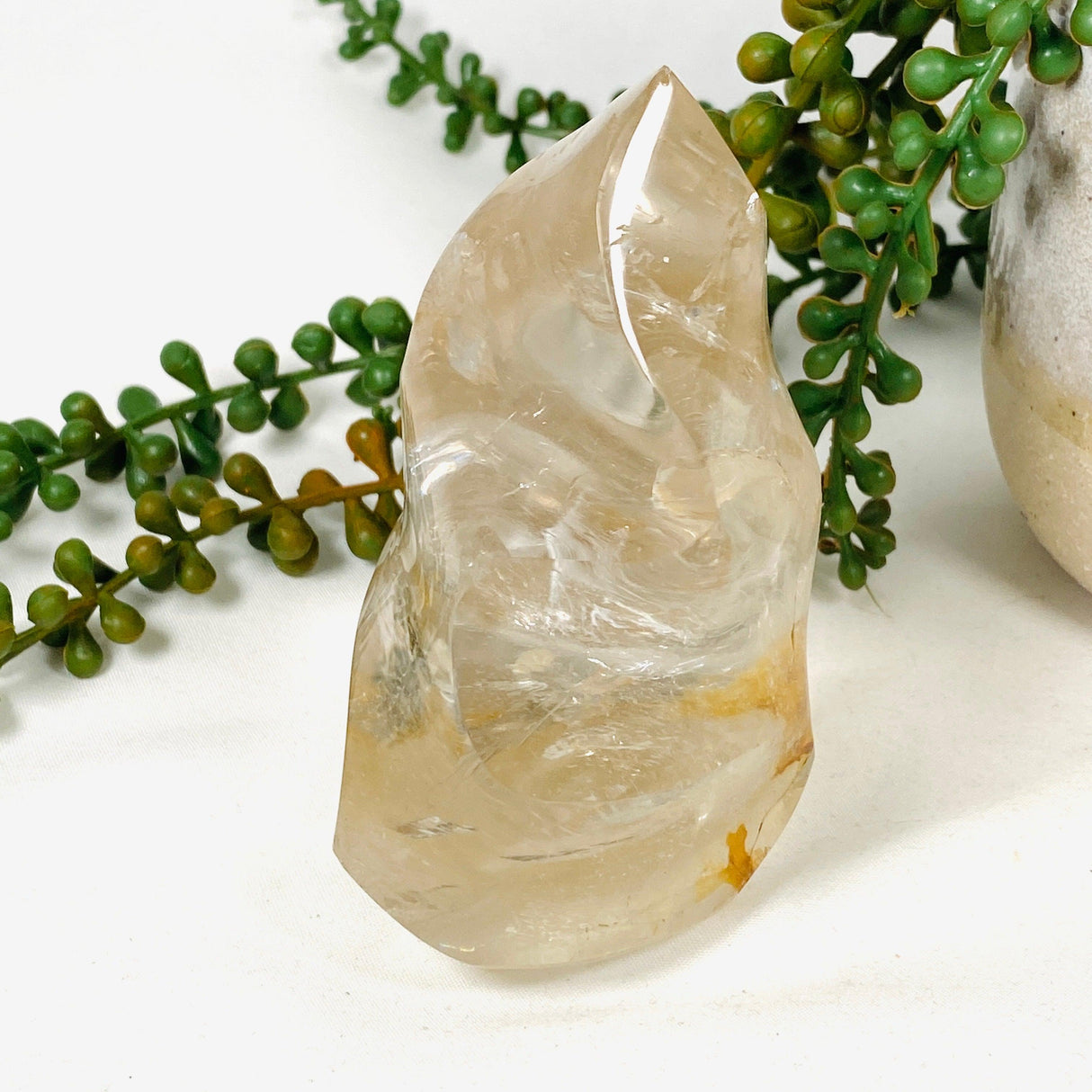 Clear Smokey Hematoid Quartz Flames CR3669 - Nature's Magick