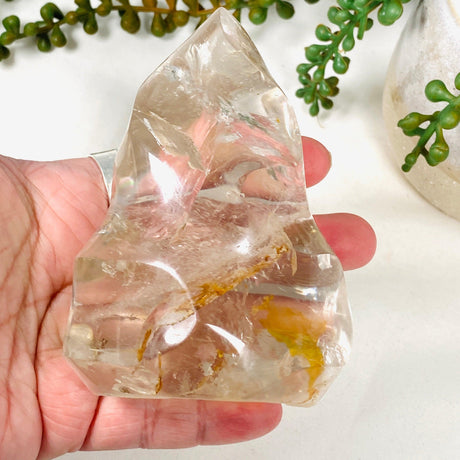 Clear Smokey Hematoid Quartz Flames CR3669 - Nature's Magick