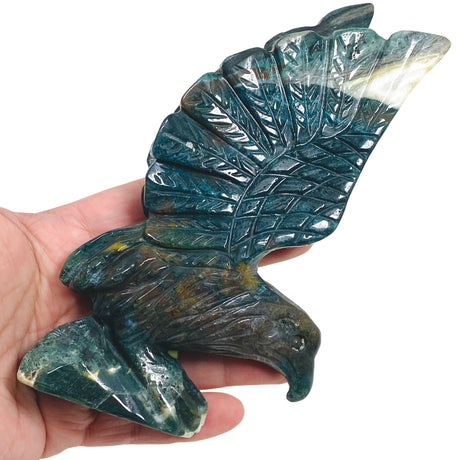 Colourful Moss Agate Eagle MAE - Nature's Magick