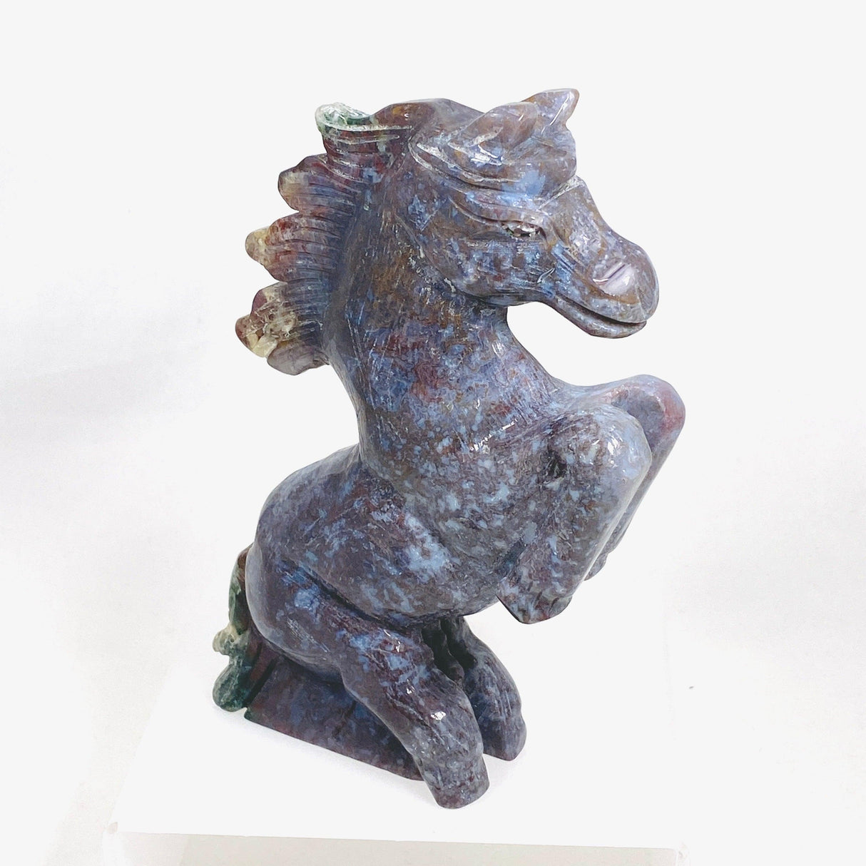 Colourful Moss Agate Horse MAH - Nature's Magick