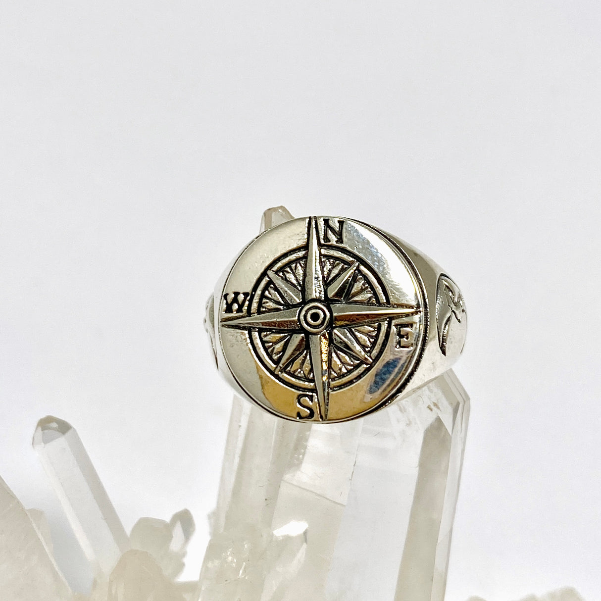 Compass Sterling Silver Ring RG948