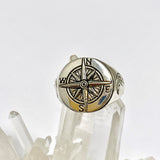 Compass Sterling Silver Ring RG948