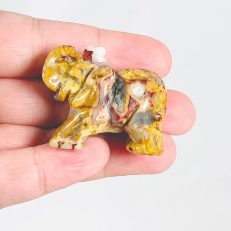 Crazy Lace Agate Elephant - Nature's Magick