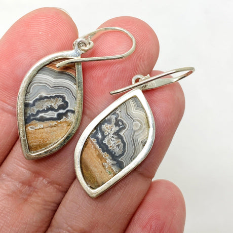 Crazy Lace Agate Freeform Earrings PEGJ162 - Nature's Magick