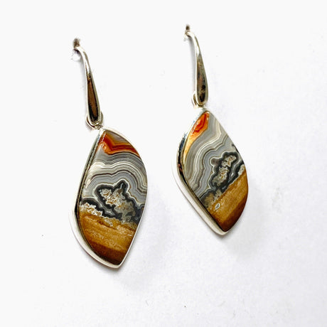 Crazy Lace Agate Freeform Earrings PEGJ162 - Nature's Magick