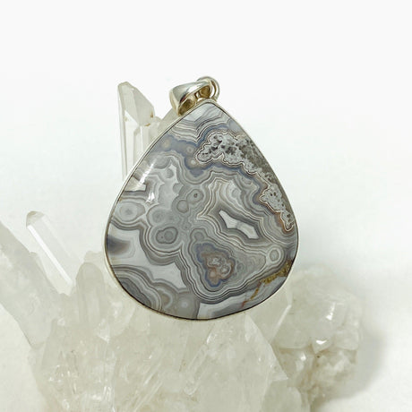 Crazy Lace Agate Teardrop Pendant KPGJ2919 - Nature's Magick