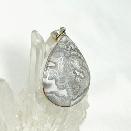 Crazy Lace Agate Teardrop Pendant KPGJ2919 - Nature's Magick