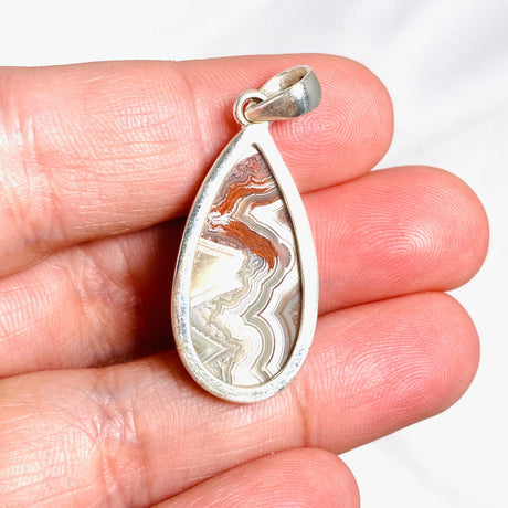 Crazy Lace Agate Teardrop Pendant PPGJ549 - Nature's Magick