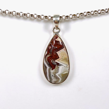 Crazy Lace Agate Teardrop Pendant PPGJ549 - Nature's Magick