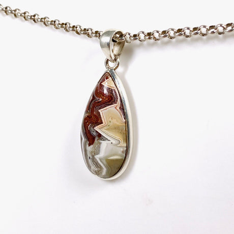 Crazy Lace Agate Teardrop Pendant PPGJ549 - Nature's Magick