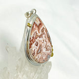 Crazy Lace Rosetta Stone Teardrop Pendant in a Decorative Setting KPGJ4452 - Nature's Magick