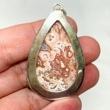 Crazy Lace Rosetta Stone Teardrop Pendant in a Decorative Setting KPGJ4452 - Nature's Magick