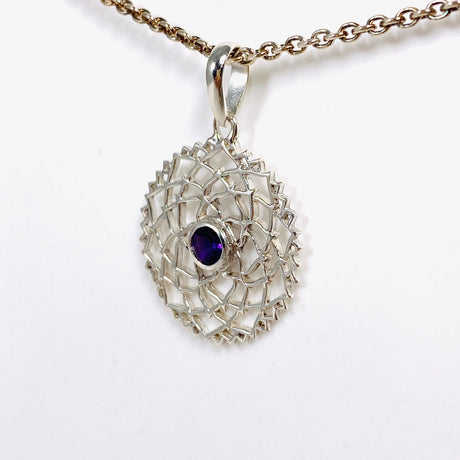 Crown Chakra Pendant with Amethyst SSP310 - Nature's Magick