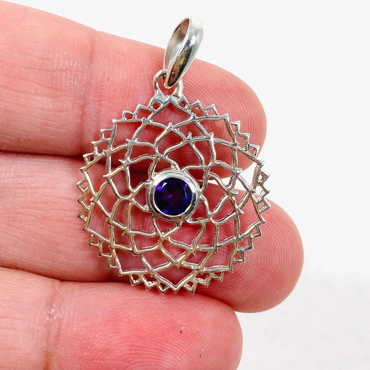 Crown Chakra Pendant with Amethyst SSP310 - Nature's Magick