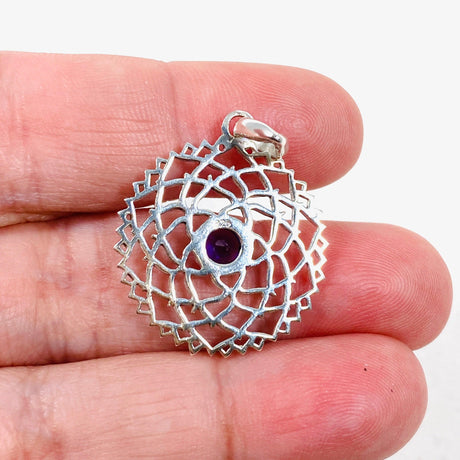 Crown Chakra Pendant with Amethyst SSP310 - Nature's Magick