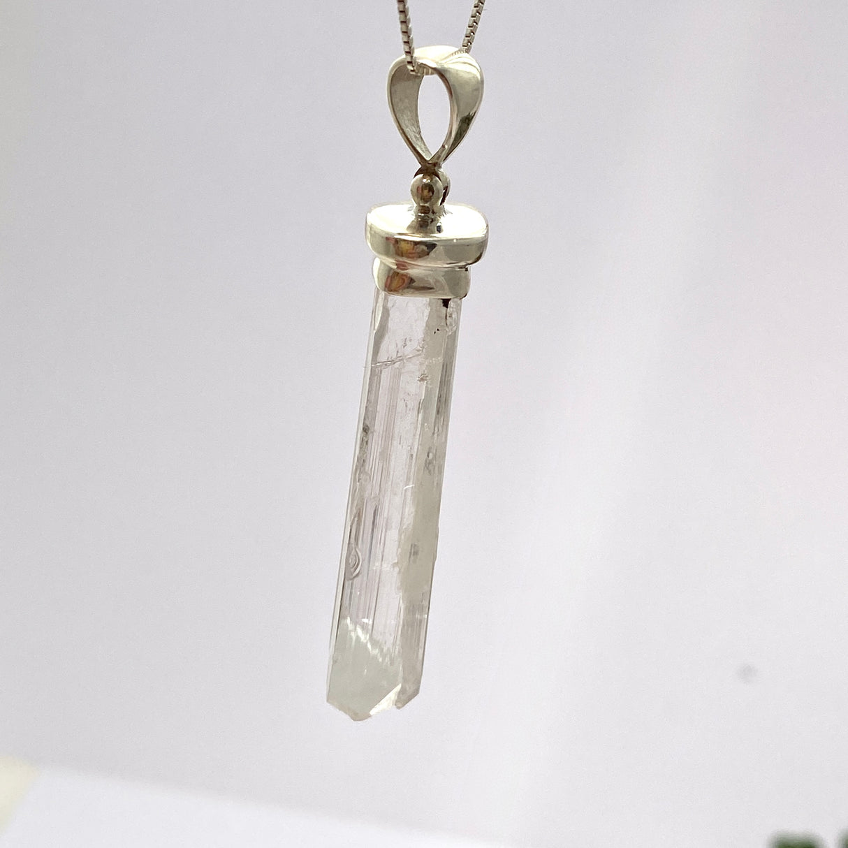 Danburite Raw Crystal Pendant GPJ11