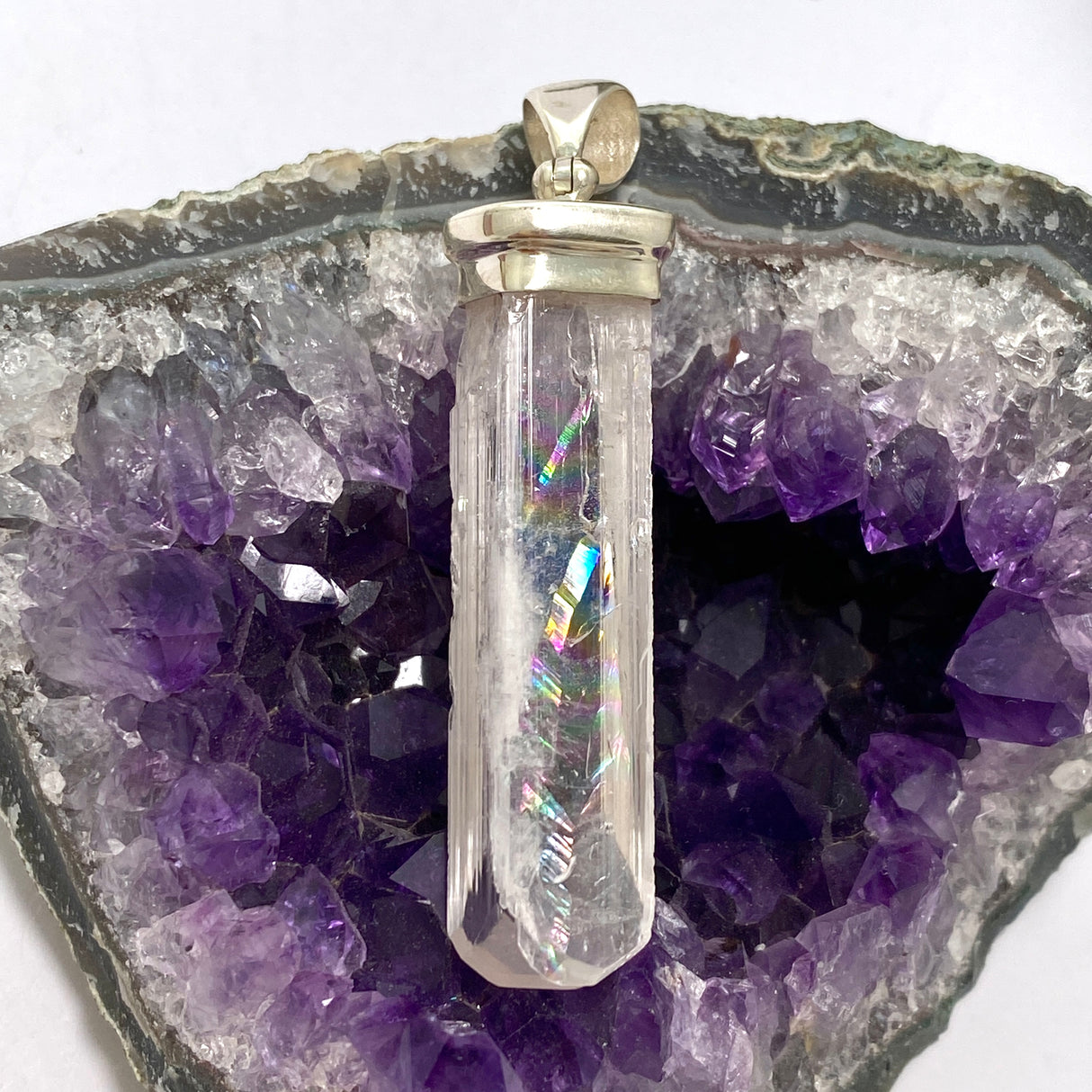 Danburite Raw Crystal Pendant GPJ11