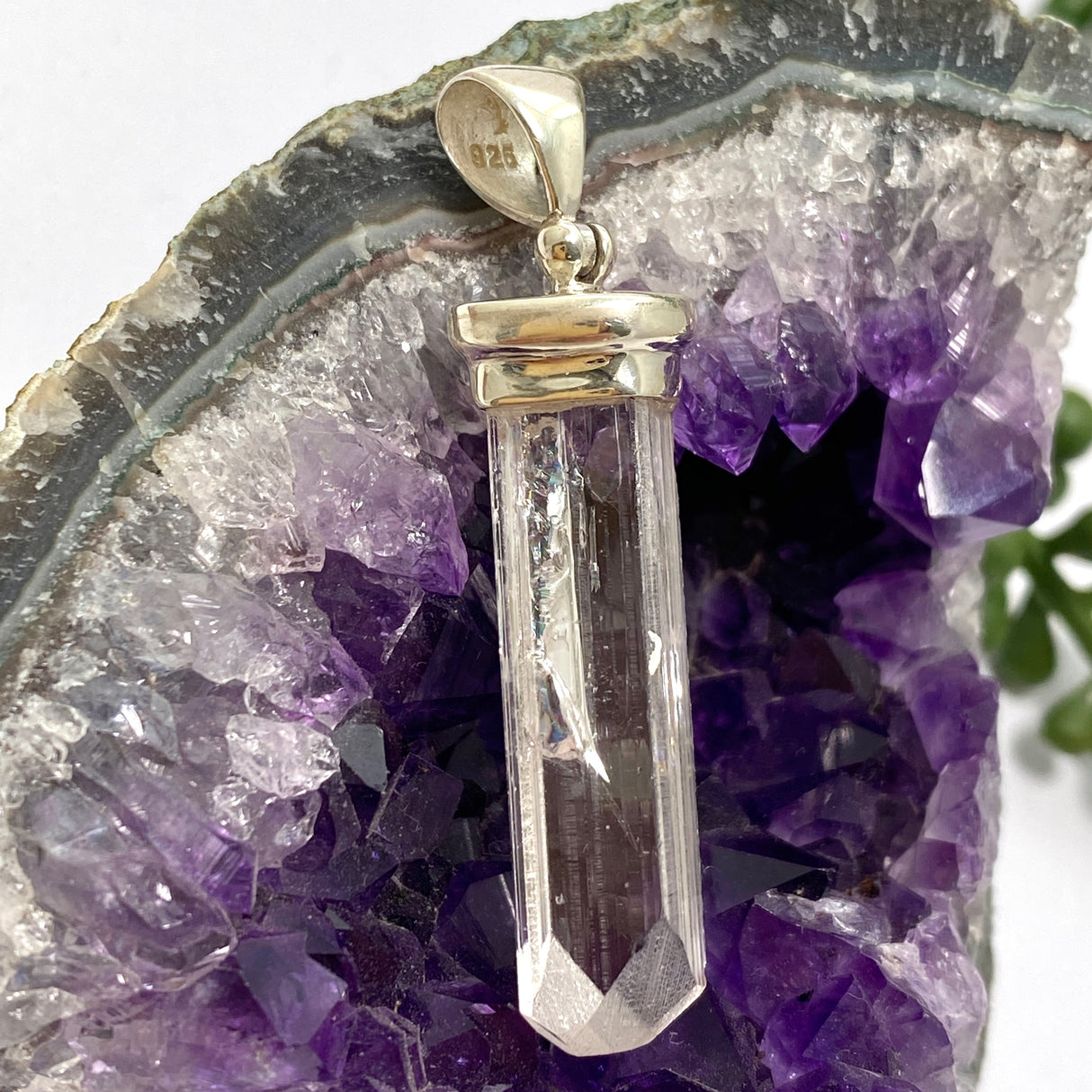 Danburite Raw Crystal Pendant GPJ13