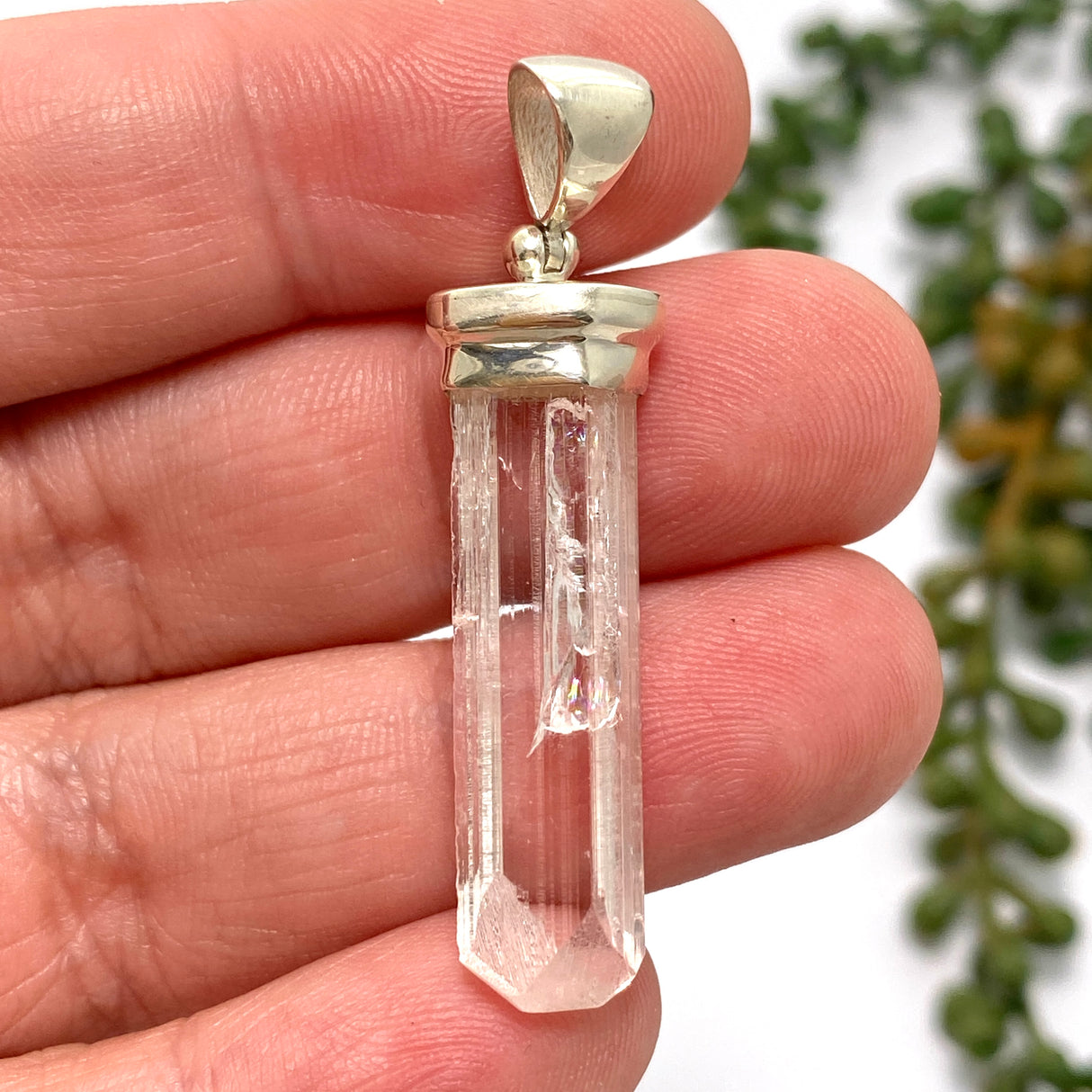 Danburite Raw Crystal Pendant GPJ13