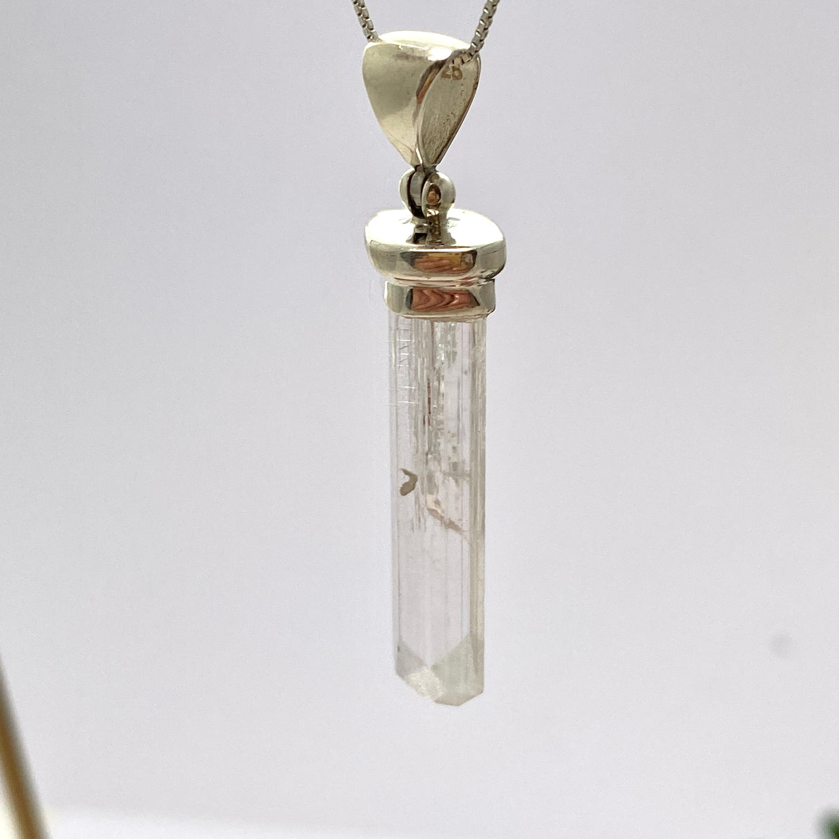 Danburite Raw Crystal Pendant GPJ13