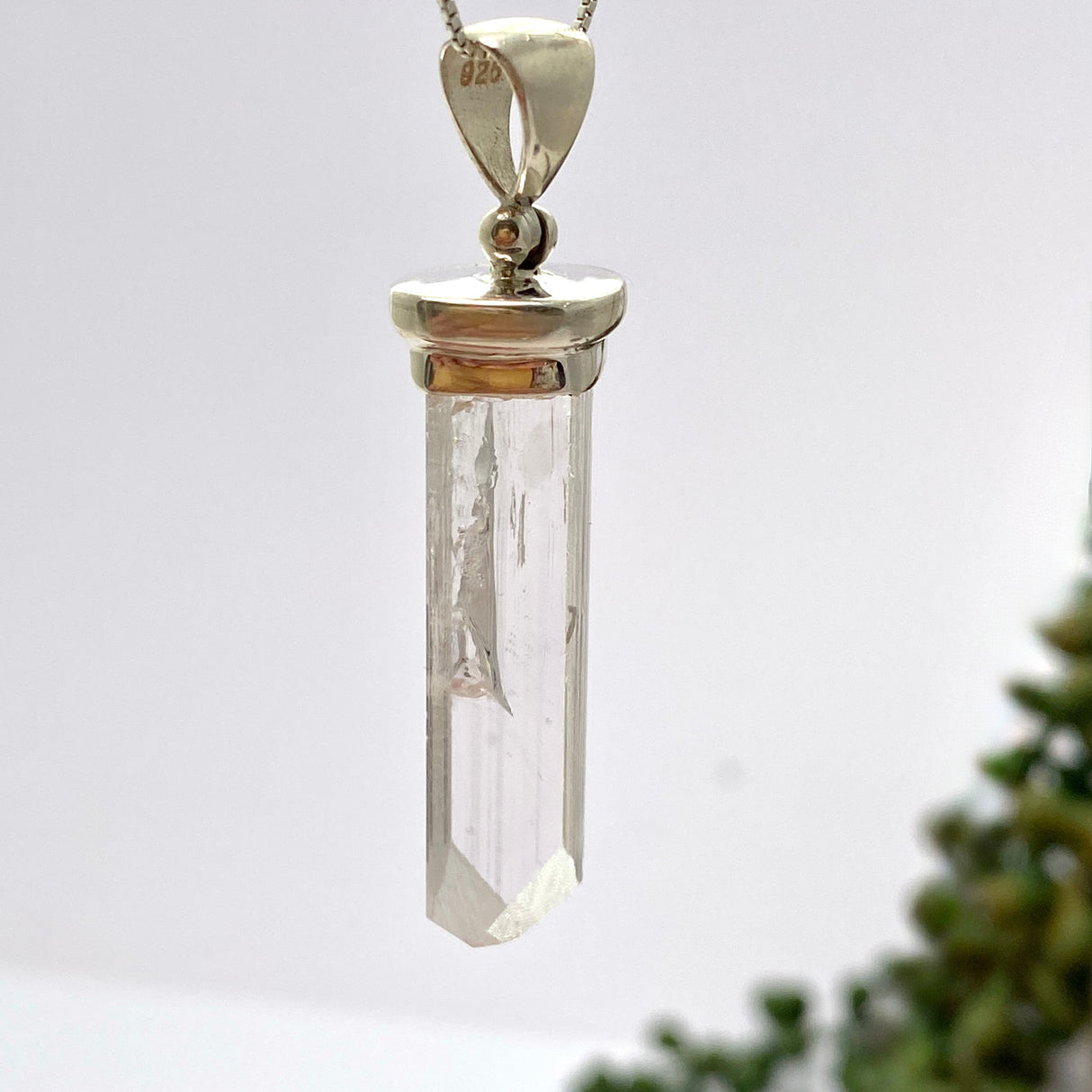 Danburite Raw Crystal Pendant GPJ13