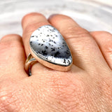 Dendritic Opal freeform ring s.11 KRGJ2303 - Nature's Magick