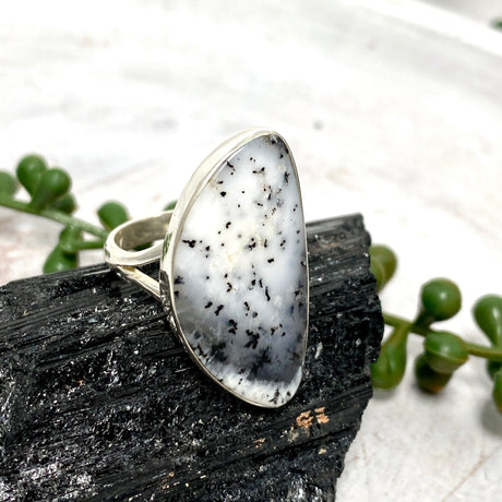 Dendritic Opal freeform ring s.11 KRGJ2303 - Nature's Magick