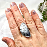 Dendritic Opal freeform ring s.11 KRGJ2303 - Nature's Magick