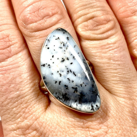 Dendritic Opal freeform ring s.11 KRGJ2303 - Nature's Magick