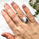 Dendritic Opal small oval ring s.7 KRGJ2791 - Nature's Magick