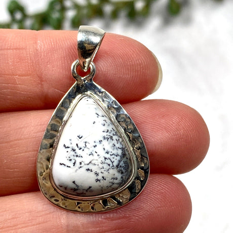 Dendritic Opal small teardrop pendant KPGJ3559 - Nature's Magick